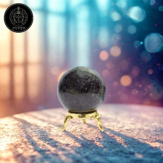 Indigo Gabbro Crystal Ball - For Deep Meditation Practices