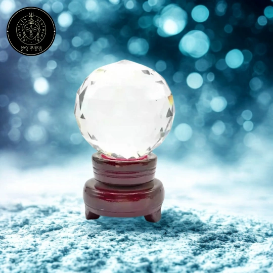 Crystal Quartz Diamond Cut Ball - For Balance & Energy Alignment